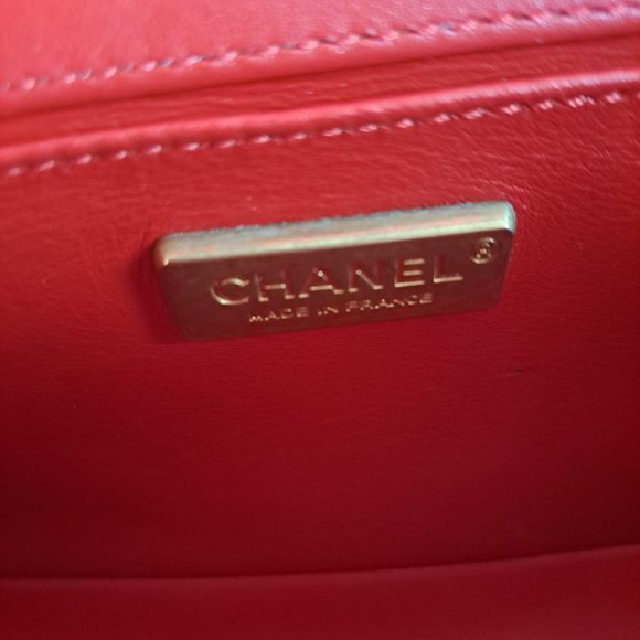 Chanel Red Python Medium Boy Flap Bag - Picture 12 of 16